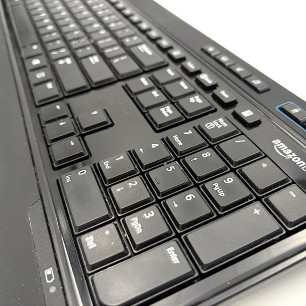 AmazonBasics Wireless Keyboard KBLGOD-US w USB Receiver Tested Black